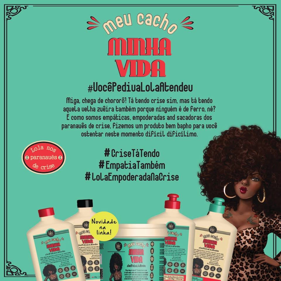 Masque Hydratant "Meu Cacho Minha Vida" Lola 450g