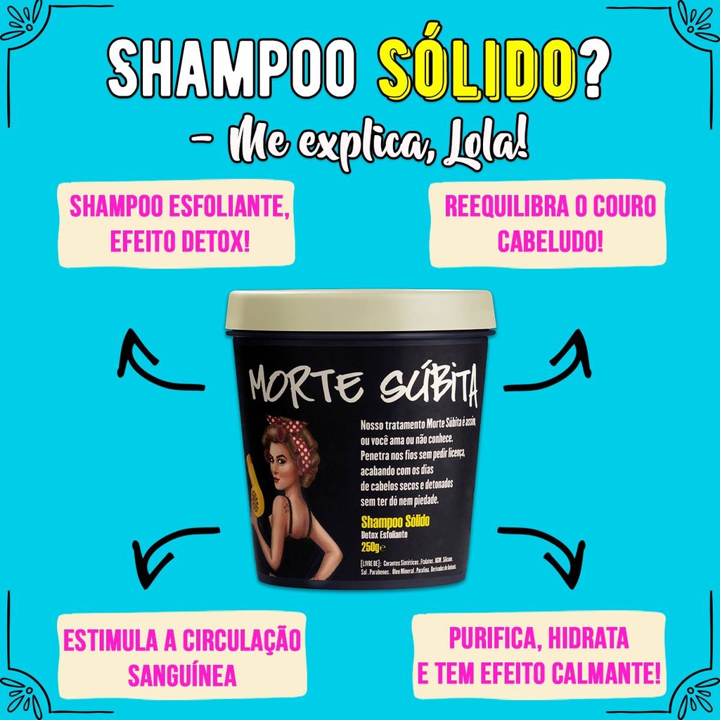 Shampoing solide "Morte Súbita" Lola 100g