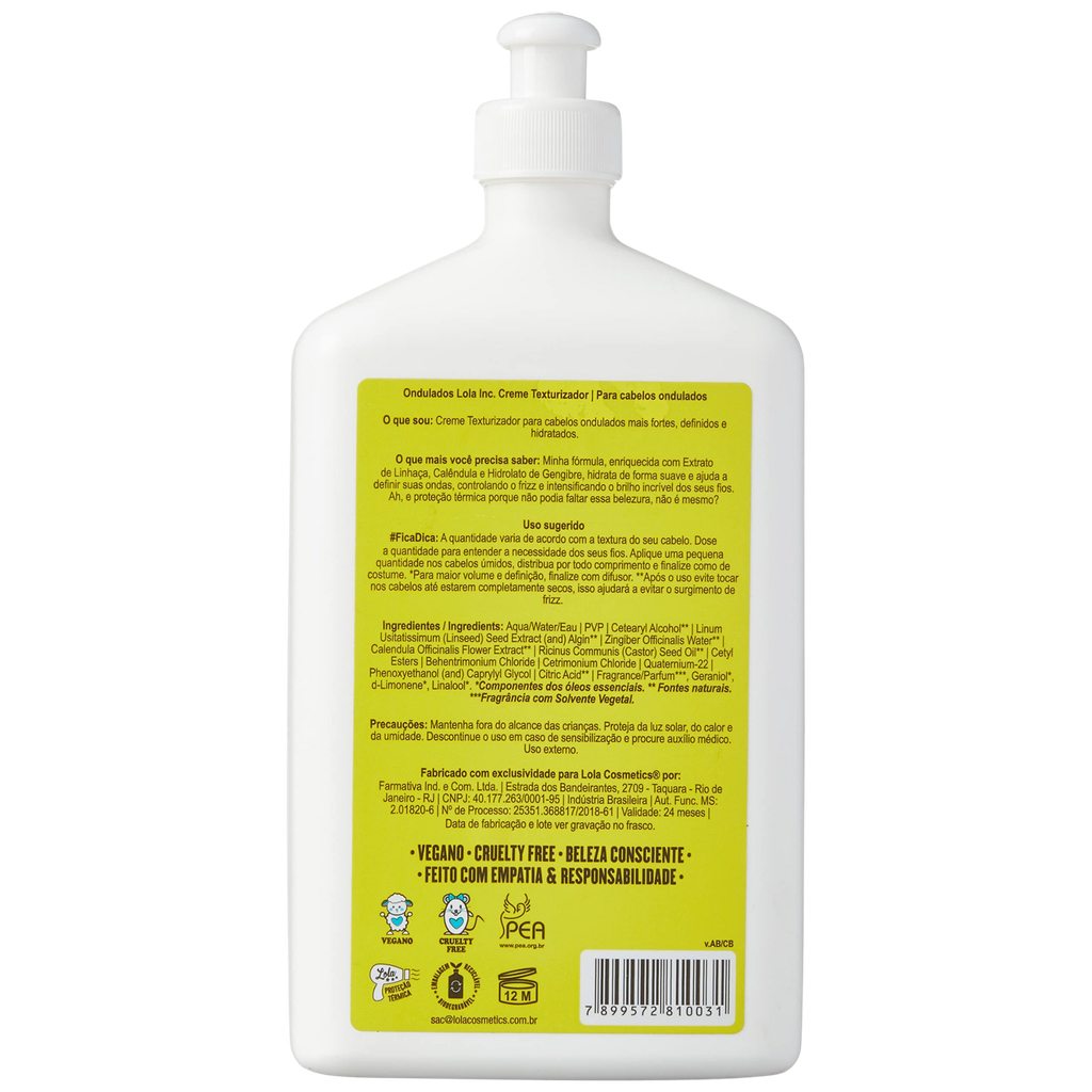 Crème Texturisatrice "Ondulados Lola Inc." Lola 500ml