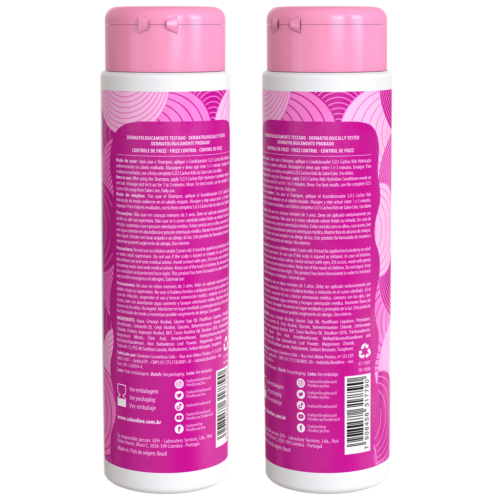 Shampoing pour Enfants “SOS Cachos - Kids” Salon Line 300ml