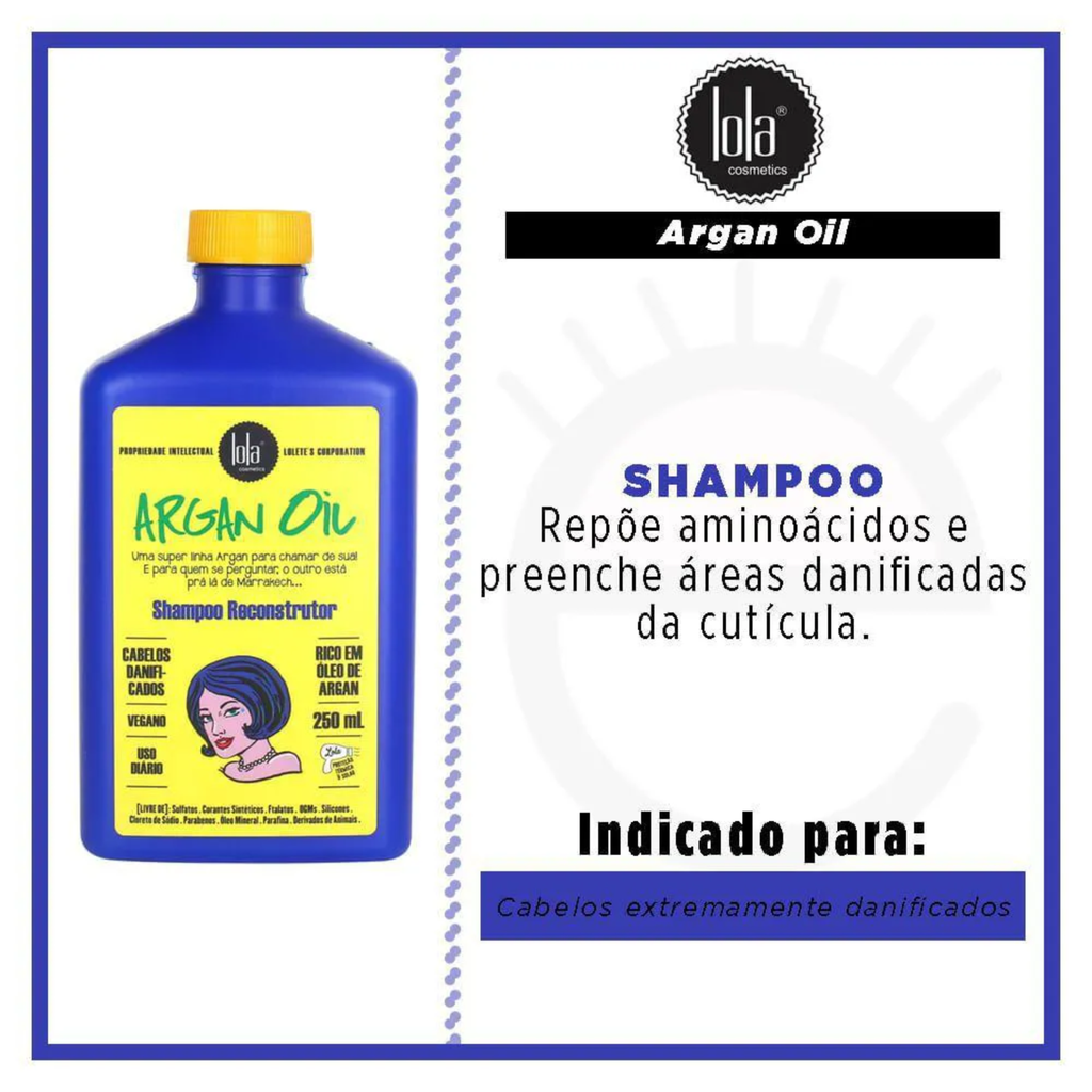 Shampoing Reconstructeur "Argan Oil" Lola 250ml