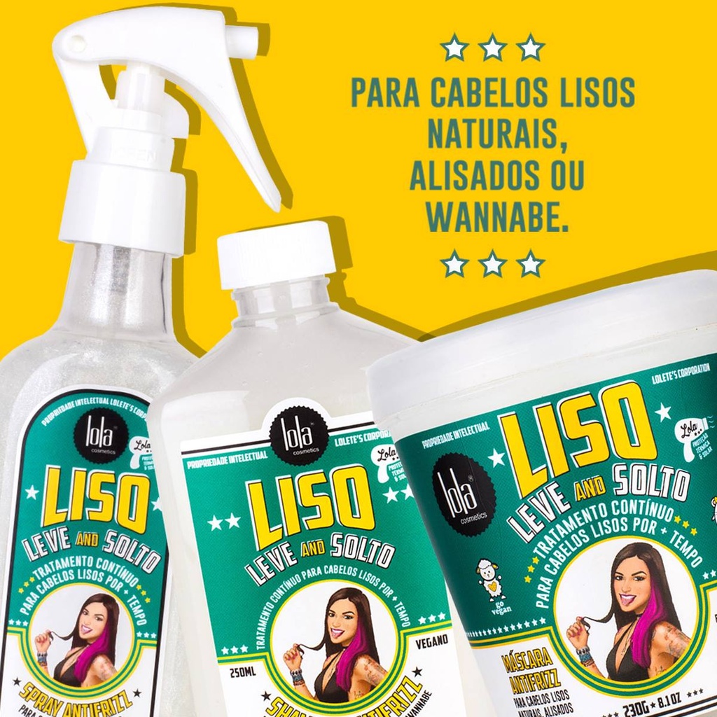 Spray Antifrizz "Liso Leve e Solto" Lola 200ml