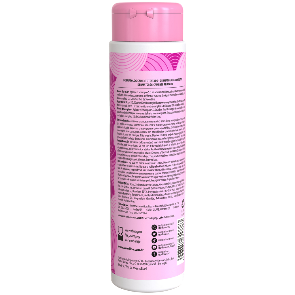 Shampoing pour Enfants “SOS Cachos - Kids” Salon Line 300ml