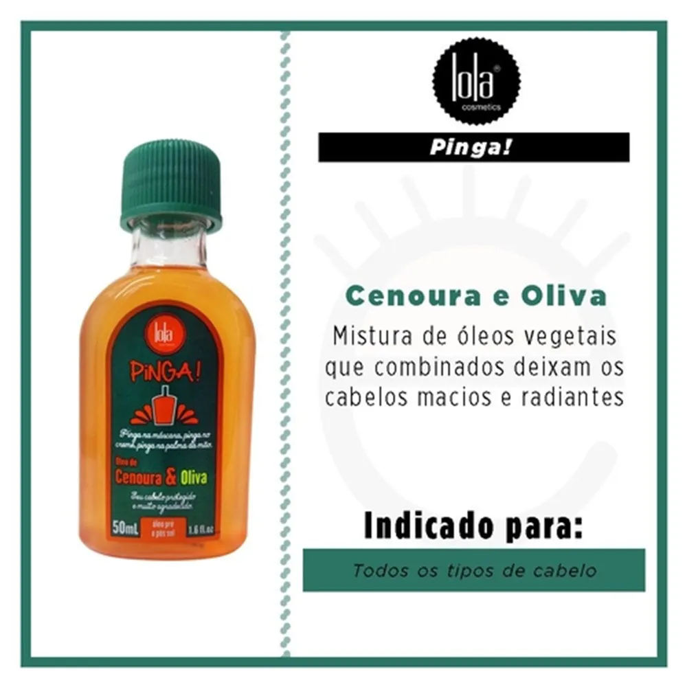 Huile pré & post-soleil "Pinga Cenoura & Oliva" Lola 50ml