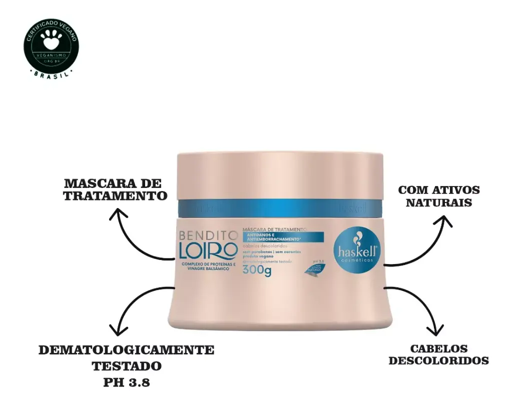 Masque Déjaunissant "Bendito Loiro" Haskell 300g