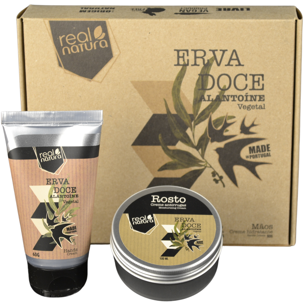 Kit Creme de Mãos e Creme de Rosto Erva Doce - Real Natura