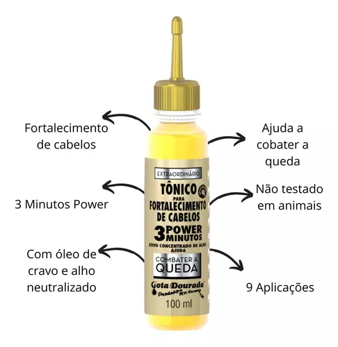 Tonique Fortifiant de Pousse "Alho" Gota Dourada 100ml