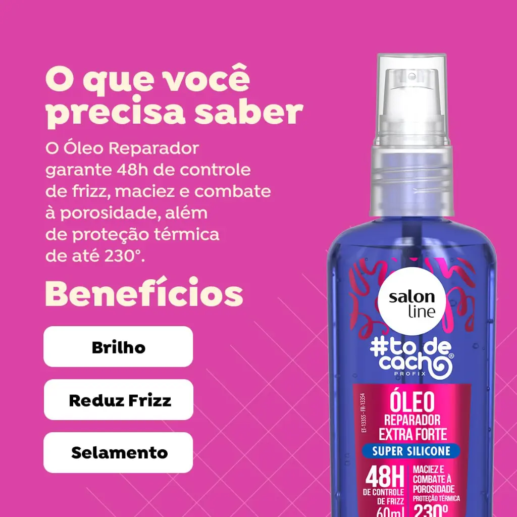 Óleo Capilar Protetor Extra Forte - #To de Cacho Profix - Salon Line