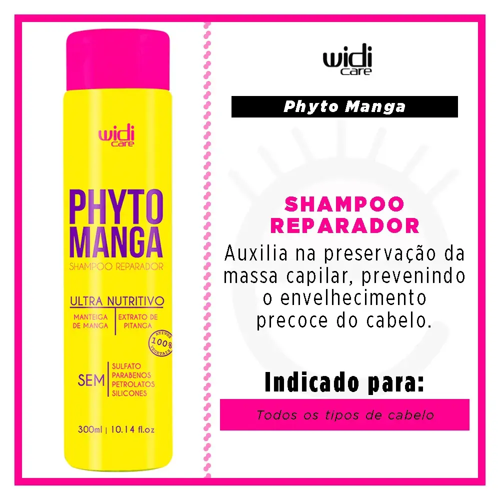 Shampoing Nutritif Réparateur - Phyto Manga - Widi Care