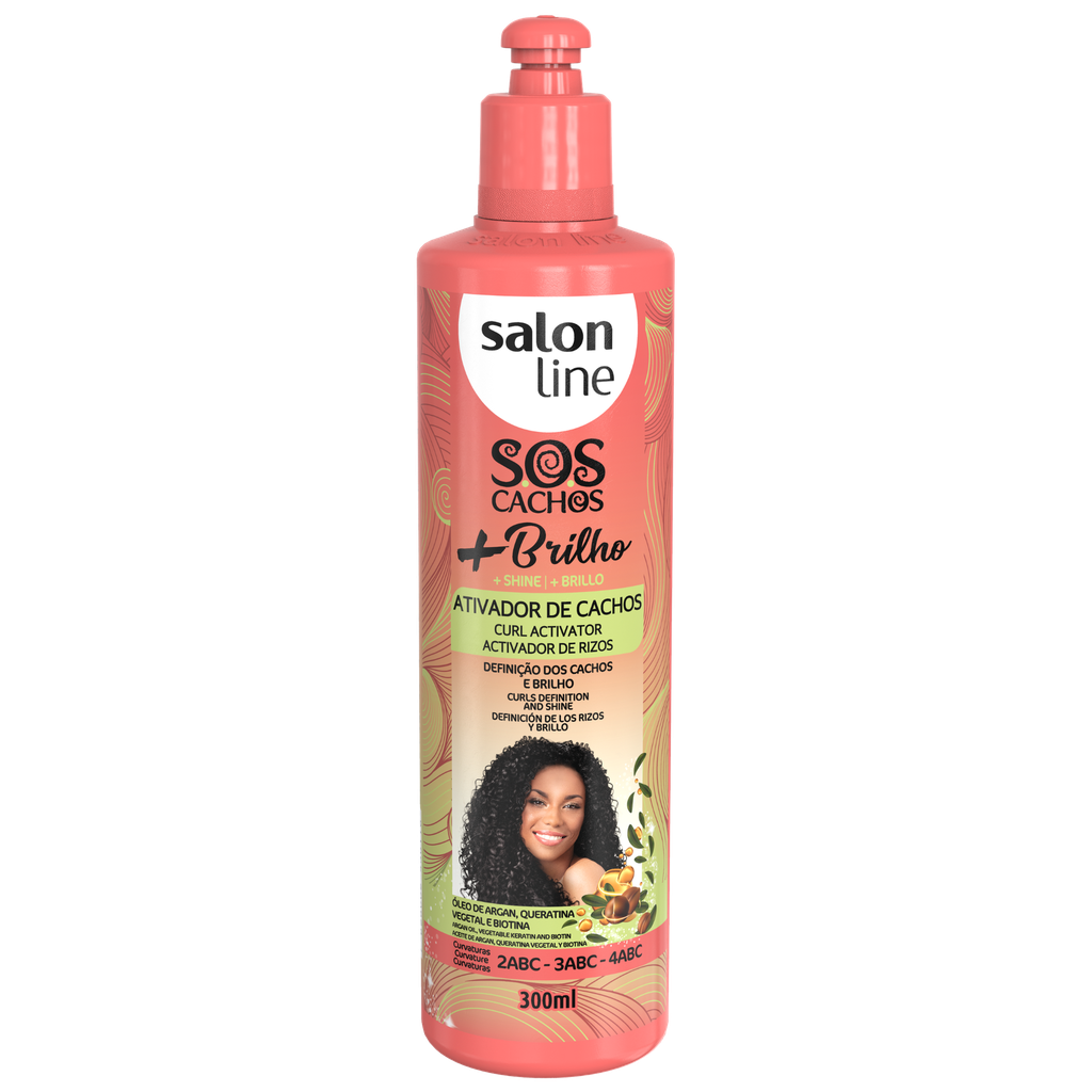 Crème Coiffante avec Activateur “SOS Cachos - +Brilho” Salon Line 300ml