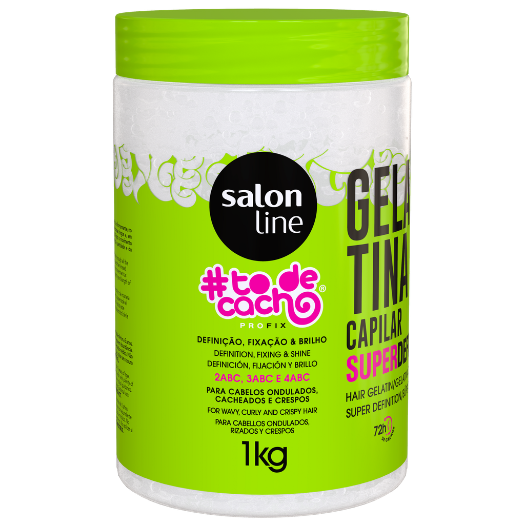 Gelatina "#ToDeCacho Super Definição" Salon Line 1kg