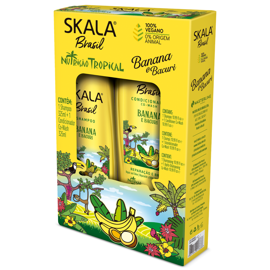 Kit Champô + Condicionador "Banana Bacuri” Skala 650ml