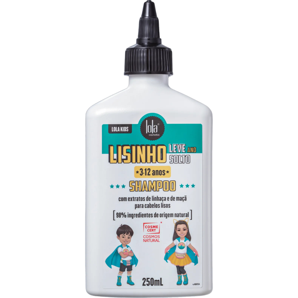 Champô para cabelos lisos infantil - Lisinho Leve e Solto - Lola 250g