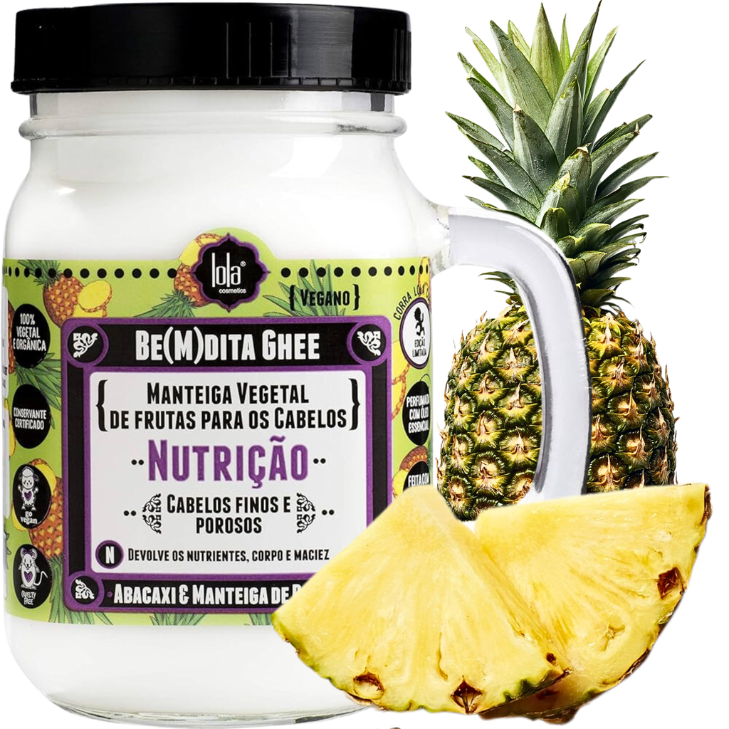 Máscara de Nutrição "Be(M)dita Ghee Nutrição, Abacaxi e Manteiga de Bacuri" Lola 350g