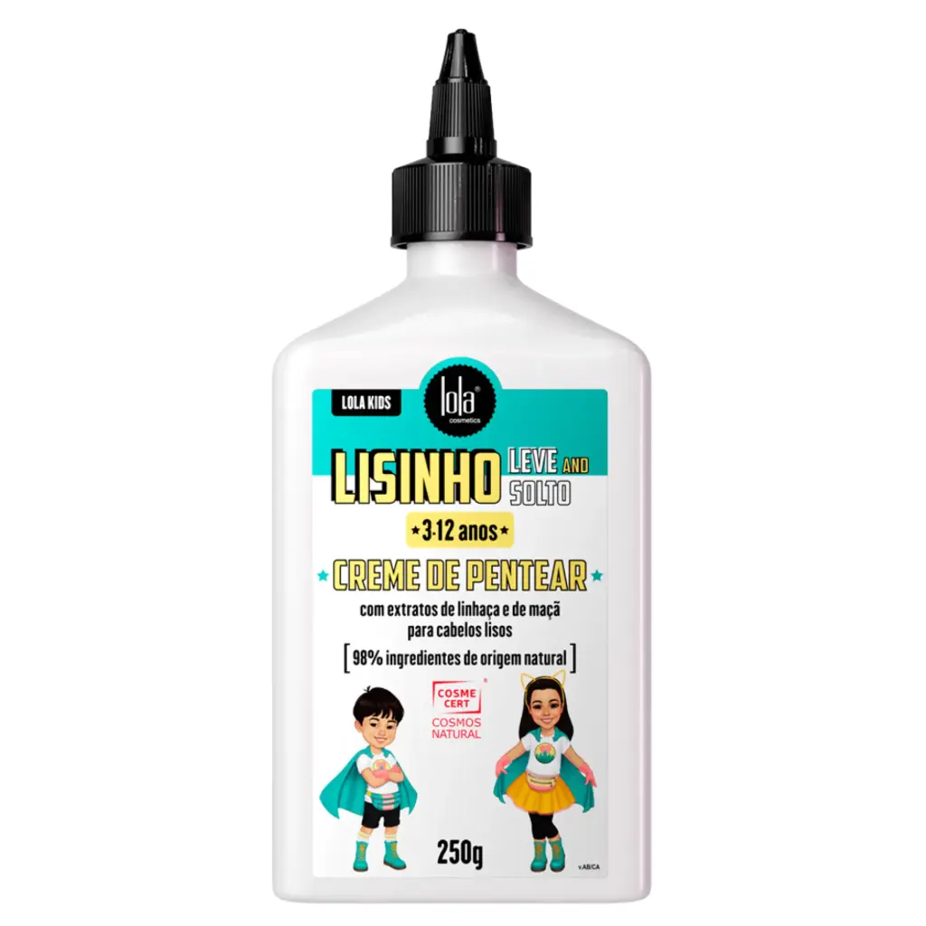 Leave-In Cream for Straight Hair Kids - Lisinho Leve e Solto - Lola 250g