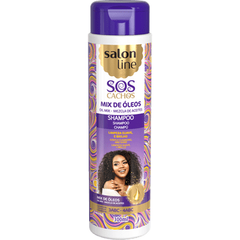 Moisturizing Shampoo for Curly and Coily Hair - Mix Óleos - Salon Line 300ml