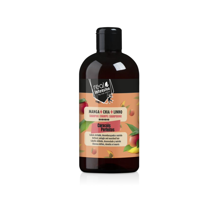 Shampoing liberado "Caracois Perfeitos  - Mangue, Chia et Lin" Real Natura 300ml