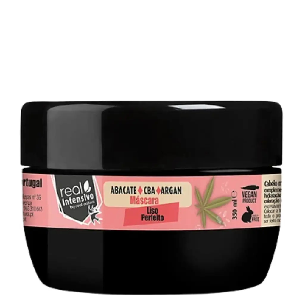 Máscara - liso Perfeito - Abacate, CBA, Argan - Real Natura 300ml