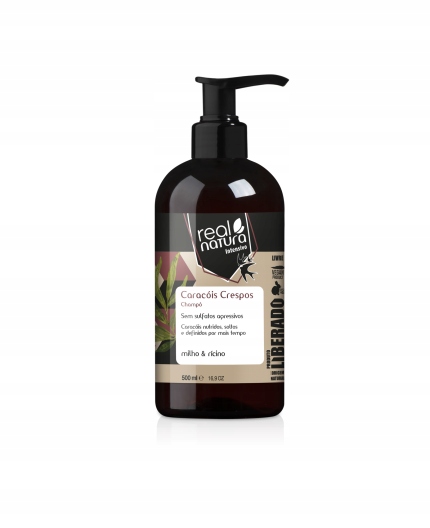 Shampooing "Caracois Crespos - Maïs et Ricin" Real Natura 500ml