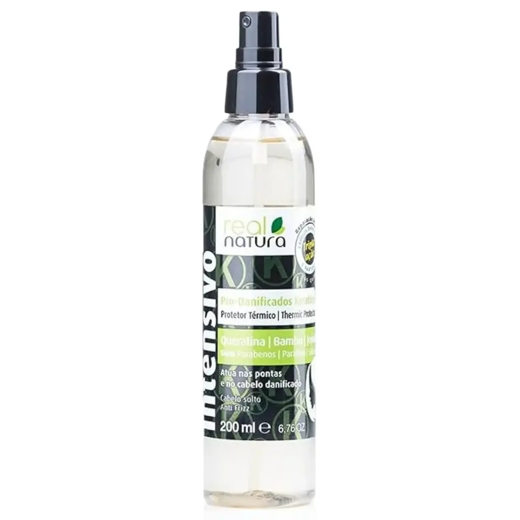 Spray Protetor Térmico - Pro-Danificados Keratina Bambu Jojoba - Real Natura 200ml