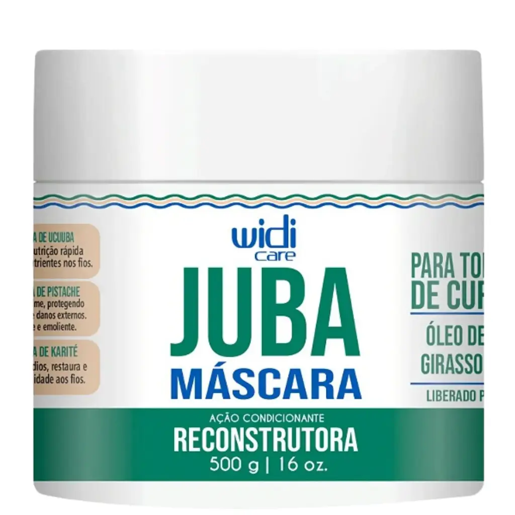 Máscara Reparadora - Juba Máscara Reparação - Widi Care 500g