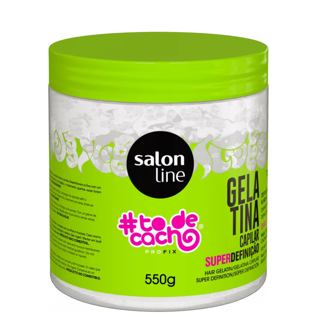 Gelatina "#ToDeCacho Super Definição" Salon 550g