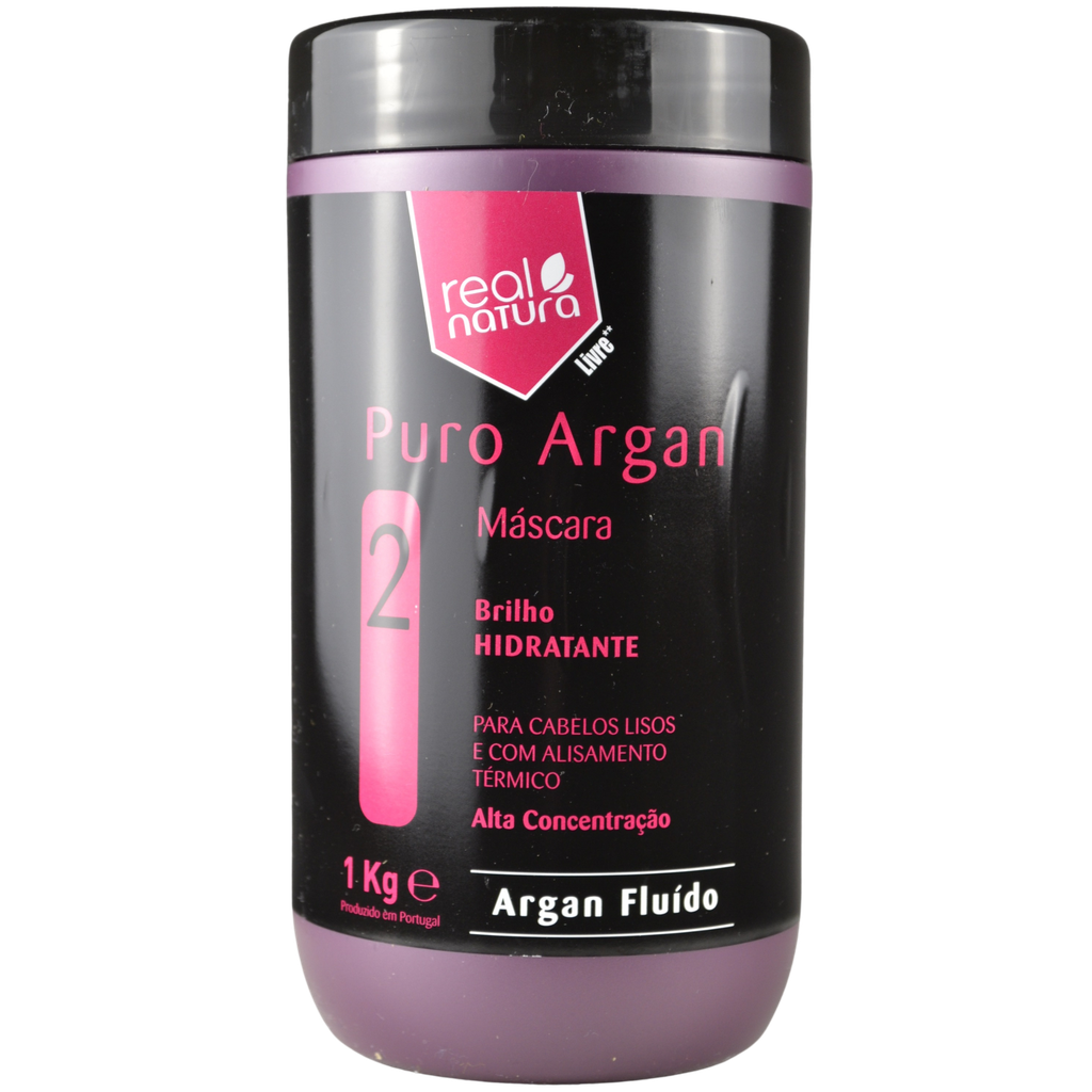 Mask for Straight Hair - Puro Argan - Argan Fluid - Real Natura 1kg