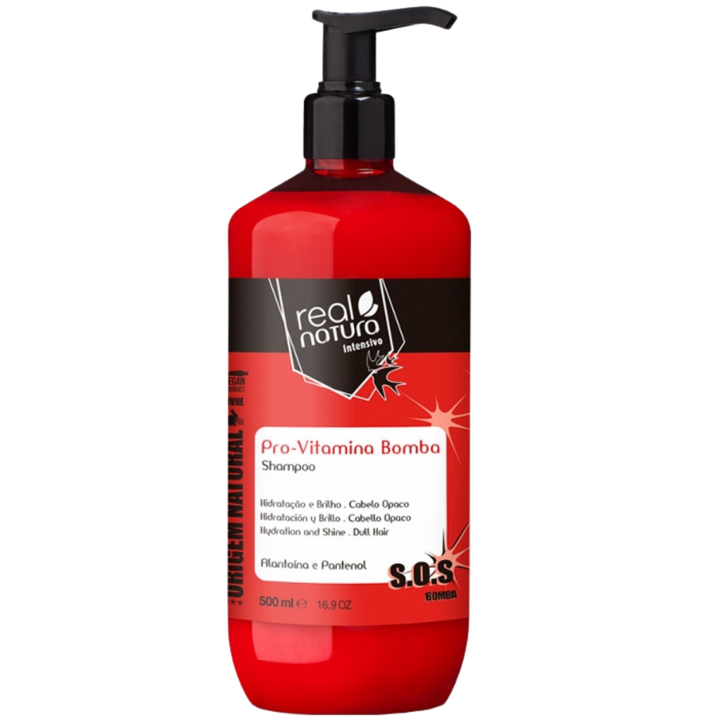 Shampoing Vitaminé - Pro-Vitamina Bomba - Real Natura 500ml