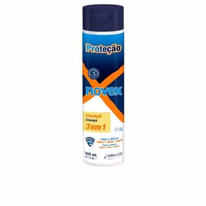 Men's Shampoo - Proteção - 3 in 1 Hair, Face, Body - Novex 300ml