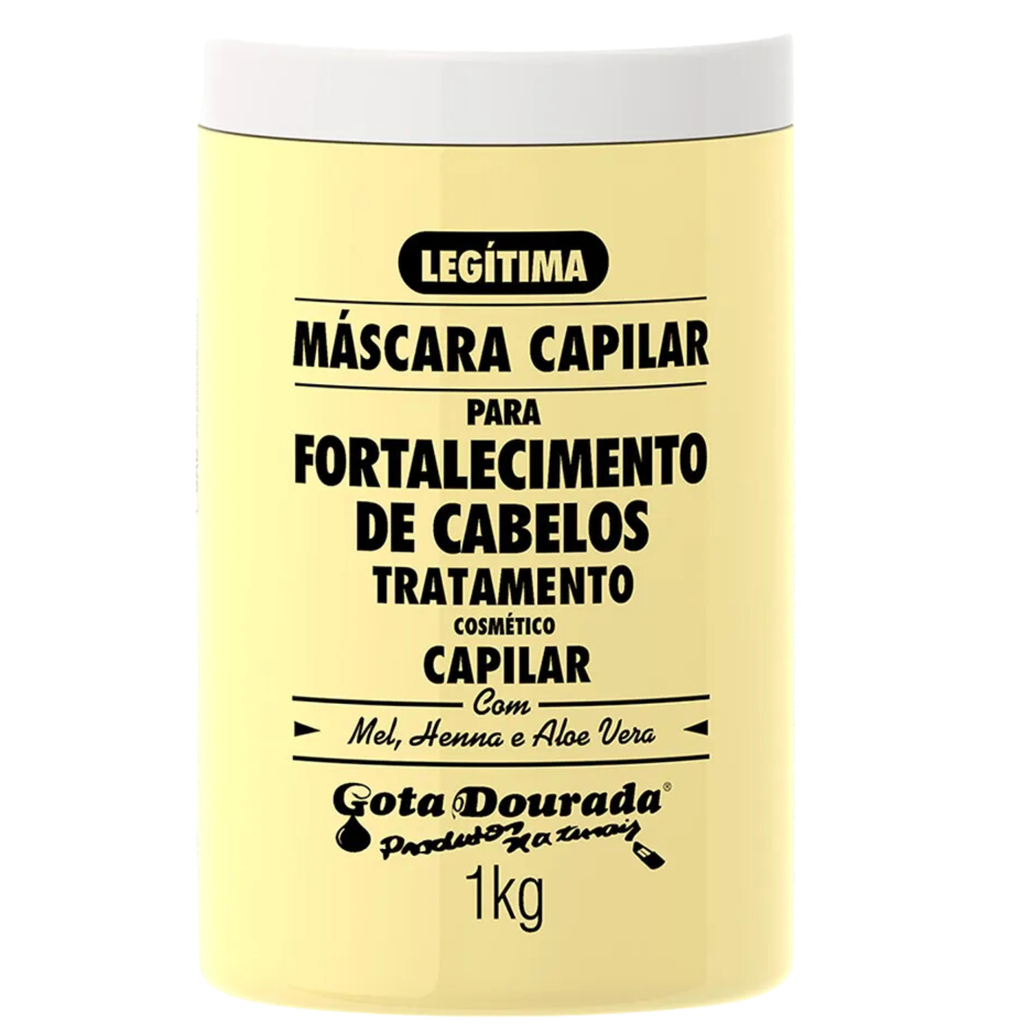 Masque Fortifiant - Miel, Henné et Aloe Vera - Gota Dourada