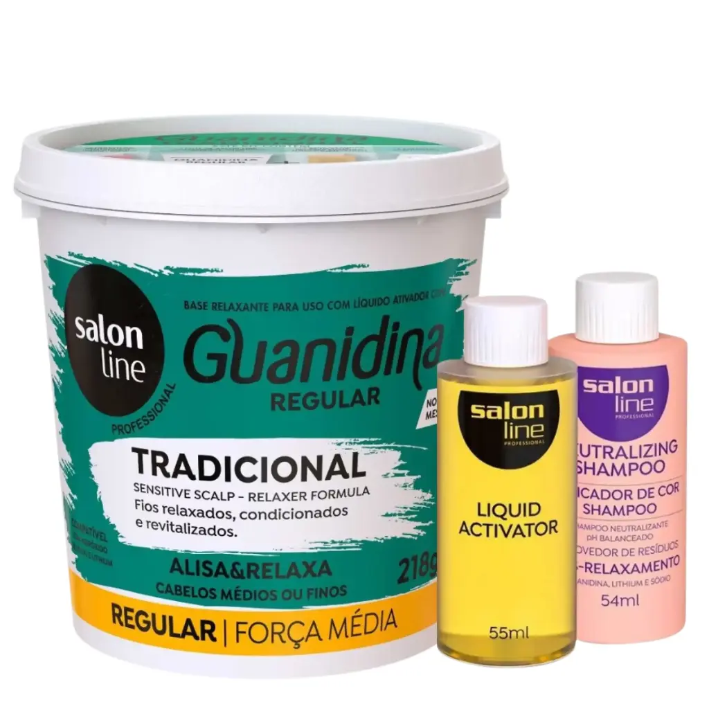 Relaxer with Guanidine - Traditional Regular - Salon Line 218g