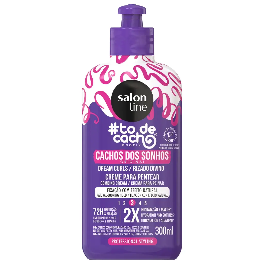 Crème Coiffante Pour Cheveux Bouclés - #To de Cacho Profix - Cacho dos Sonhos - Salon Line 300ml