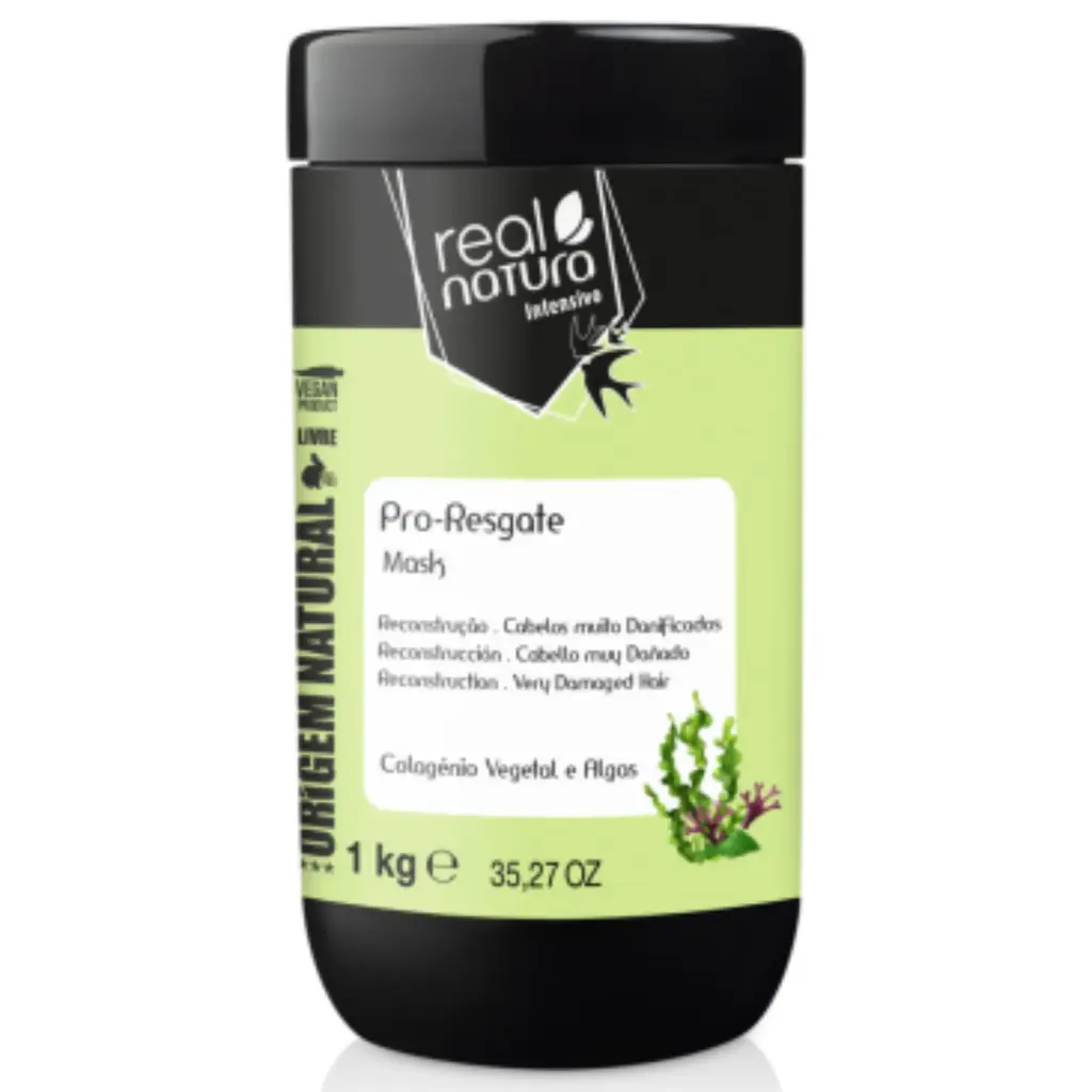 Masque Réparateur - Spiruline et Algue Chlorella - Pro-Resgate - Real Natura 1kg