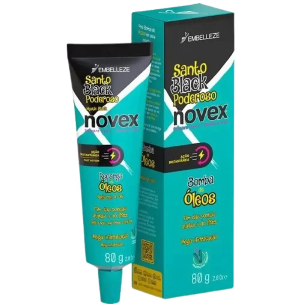 Oil Boost - Santo Black Poderoso - Novex 80g