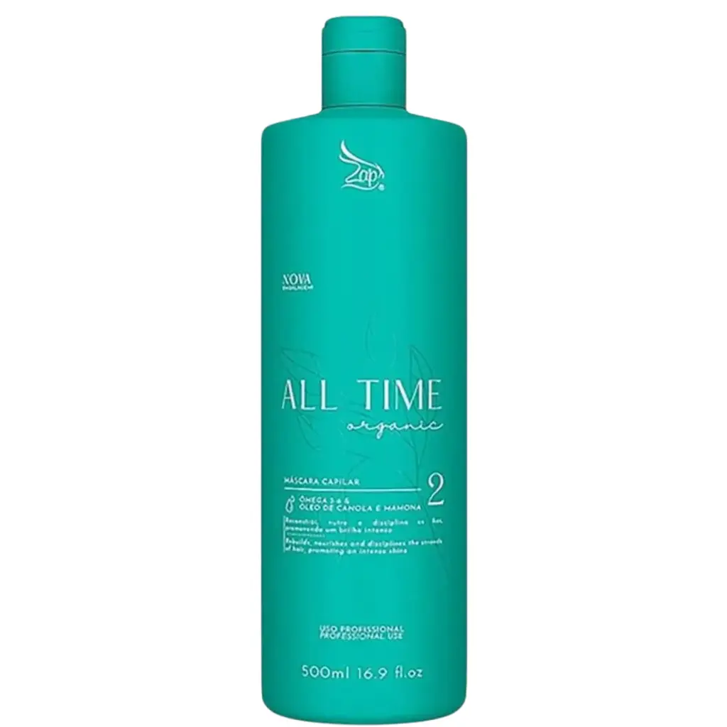 Formaldehyde-Free Straightening Treatment - Volume Reducer - All Time Organic - Zap 500ml