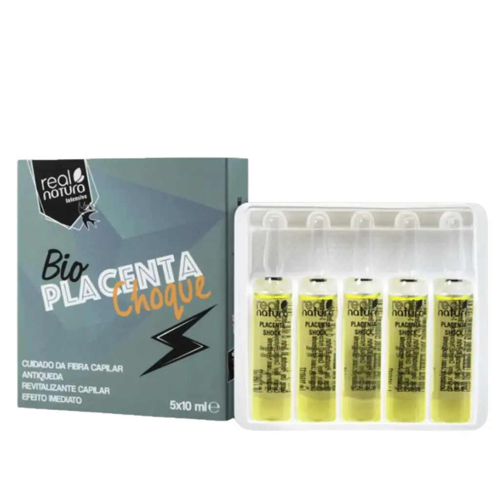 Revitalizing Anti-Hair Loss Tonic - Bio Placenta Choque - Real Natura 5x10ml