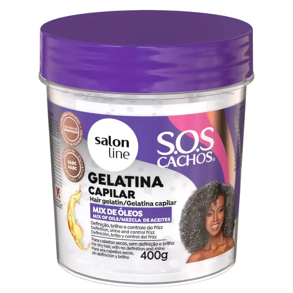 Hydrating Hair Gelatin - Mix Oils SOS Curls - Salon Line 400g