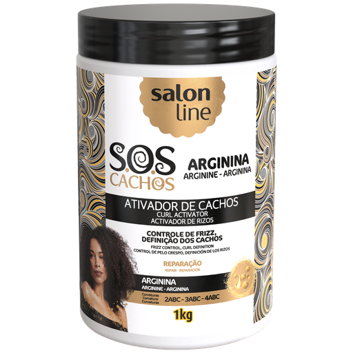 [7898009430200] Creme para Pentear com Ativador “SOS Cachos - Arginina” Salon Line 1kg