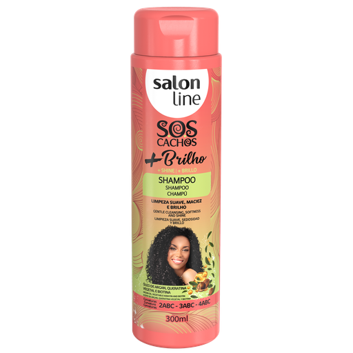 [7898009430071] Shampoing “SOS Cachos - +Brilho” Salon Line 300ml