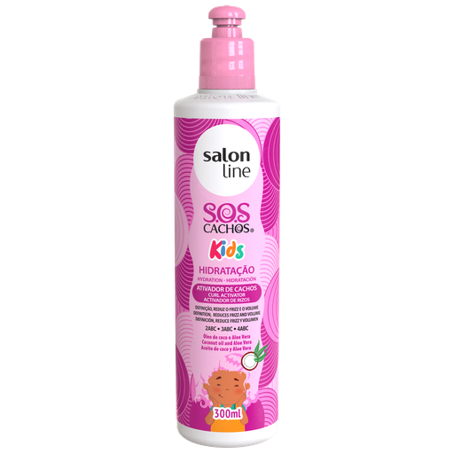 [7908458317813] Crème Coiffante Activateur pour Enfants “SOS Cachos - Kids ” Salon Line 300ml