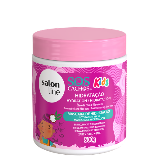 [7908458317820] Máscara para Criança “SOS Cachos - Kids” Salon Line 500g