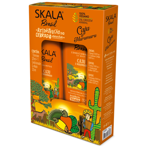 [7897042013289] Kit Champô + Condicionador "Caju Murumuru” Skala 650ml