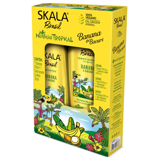 [7897042013838] Kit shampoing + Conditionneur "Banana Bacuri” Skala 650ml