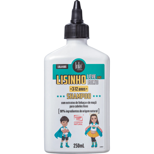 [17899572811080] Champô para cabelos lisos infantil - Lisinho Leve e Solto - Lola 250g