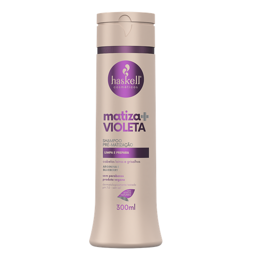 [7898610372401] Champô pre-Matizador "Matiza + Violeta" Haskell 300ml