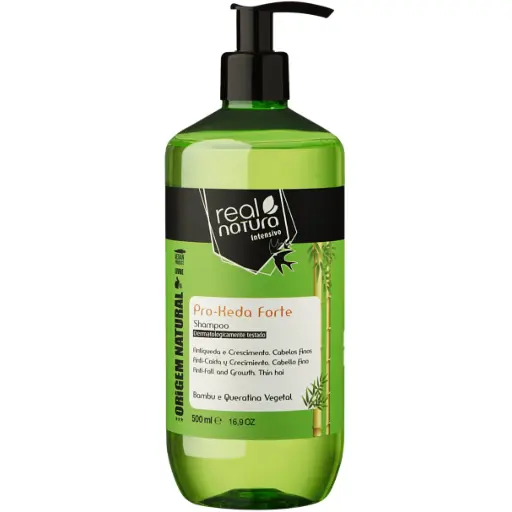 [5600493401978] Shampoo 'Pro-Keda Forte - Bamboo and Plant Keratin - Anti-Hair Loss and Growth. Fine Hair' Real Natura 500ml