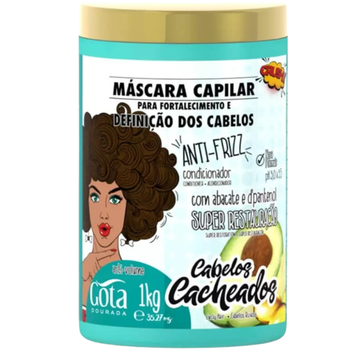 [7897158719167] Mask "Fortalecimento dos Cachos" Gota Dourada 1kg