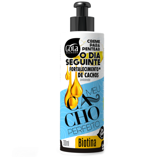 [7897158726523] Crème Coiffante "O Dia Seguinte Biotina" Gota Dourada 300ml