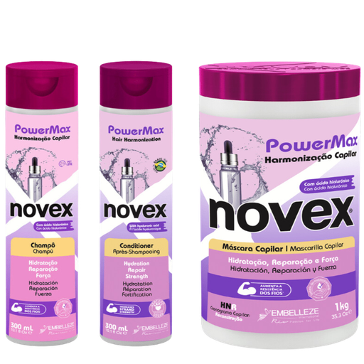 Fortifying Kit - Power Max Hair Harmonization - Novex 300ml+300ml+1kg