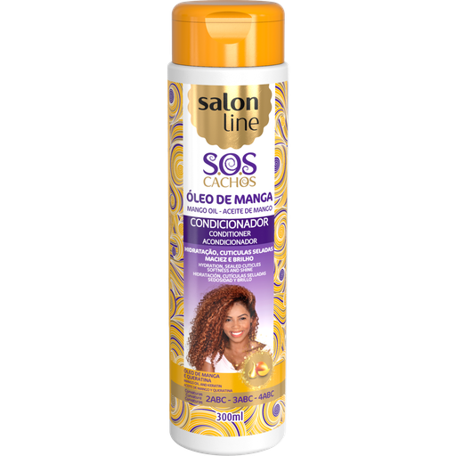 [7898623959897] Condicionador Hidratante - SOS Cachos Óleo de Manga - Salon Line 300ml